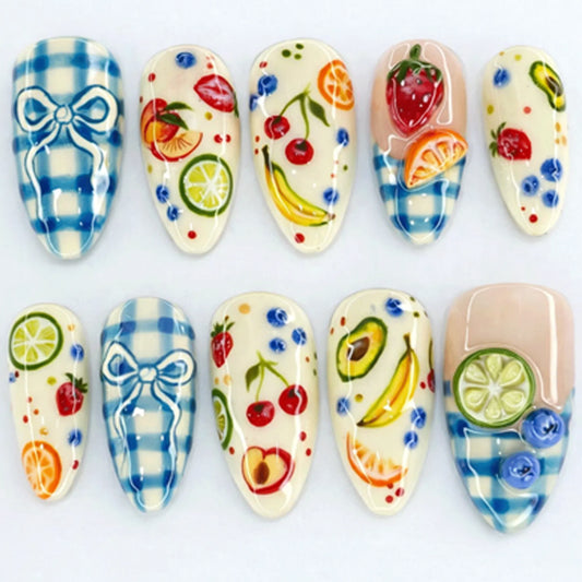 Sweet Fruit Picnic Nail